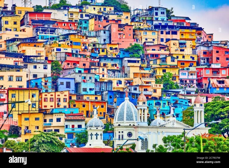 casas coloridas america latina vecindario urbano