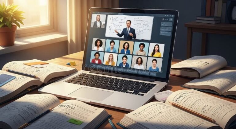 Qué es el Aula Virtual Joaquín V González y cómo acceder 2 computadora portatil con aula virtual abierta