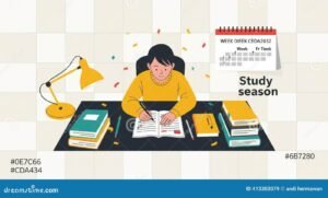 Cuántos Días de Estudio Corresponden por Año en Argentina 9 estudiante estudiando con libros y calendario