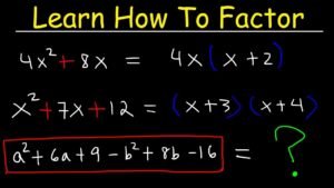 Cómo resolver segundo caso de factoreo con ejercicios prácticos 20 explicacion visual de factoreo algebraico basico
