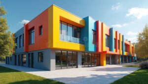 Dónde Está Ubicado El Jardín De Infantes 903 R Gutierrez 9 fachada de jardin de infantes colorido exterior