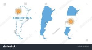 mapa de argentina con simbolos legales superpuestos