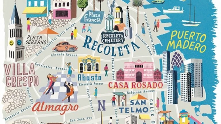 Dónde Queda Av Belgrano 355 En Buenos Aires Y Cómo Llegar 2 mapa ilustrado avenida belgrano buenos aires