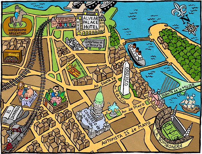 Dónde se encuentra Lascano 3840 en Villa del Parque y qué ofrece 2 mapa ilustrado barrio villa del parque buenos aires