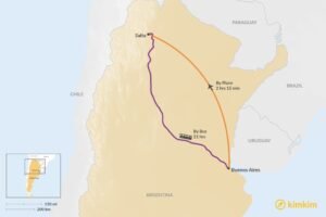 mapa ruta buenos aires a salta carretera