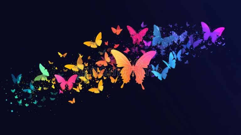 Qué significa el cuento Mariposas de Samanta Schweblin 2 mariposas volando sobre fondo oscuro abstracto