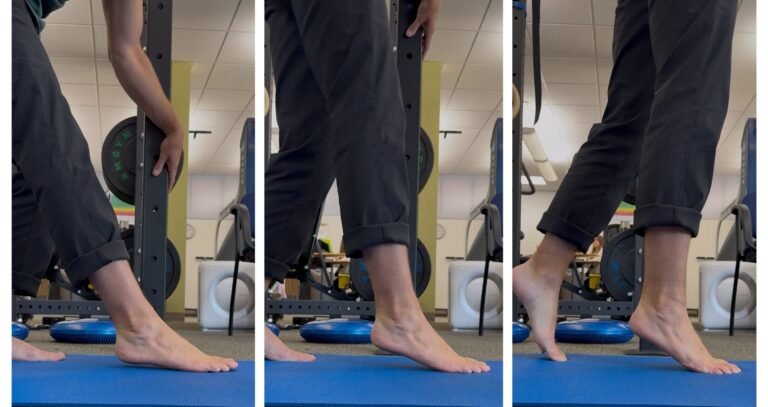 persona levantando el pie para marcharse