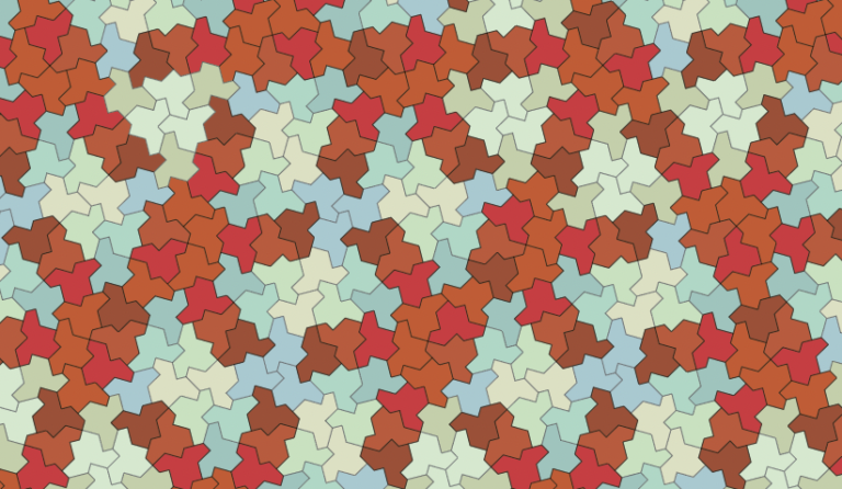 personas separadas en espacios cuadraticos coloridos